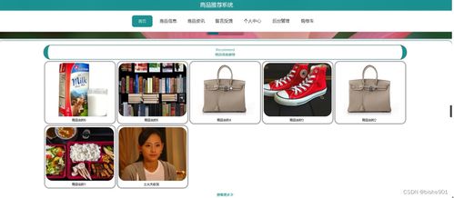 计算机毕业设计ssm商品推荐系统